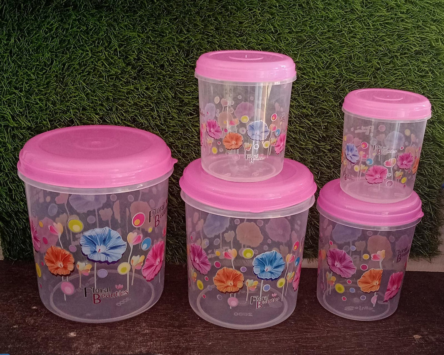 Space-saving transparent containers ideal for meal prep and pantry organization.