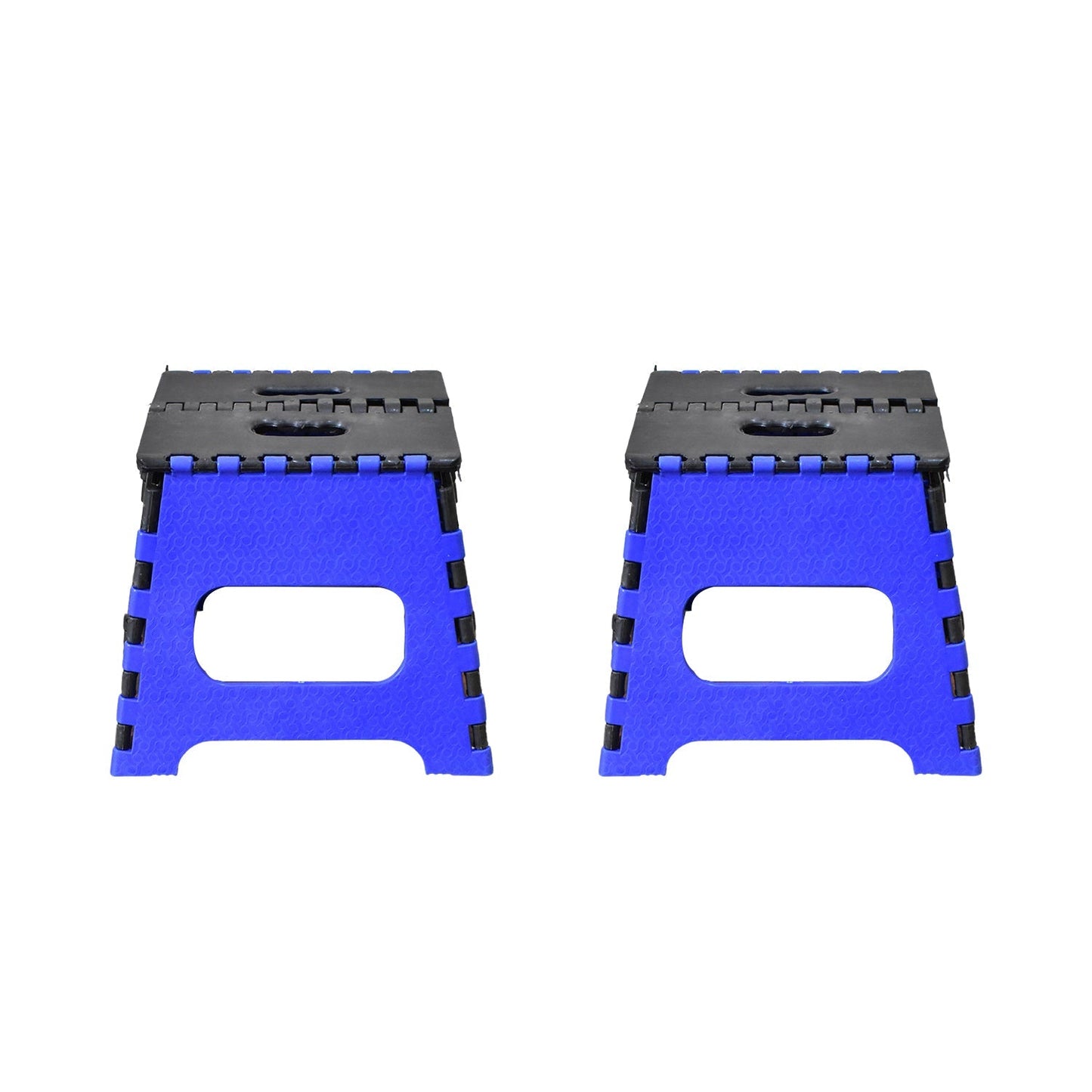 12-inch foldable step stool in use, perfect for home tasks.