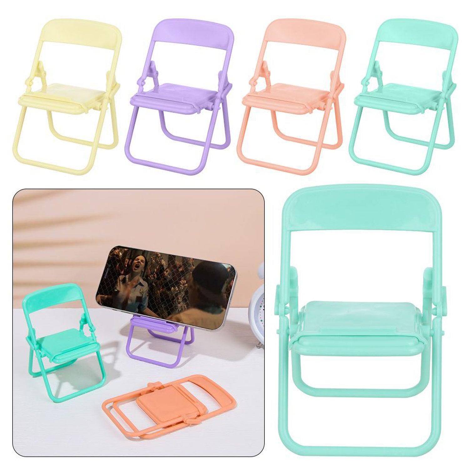 Lightweight chair mobile holder ensuring easy portability and hassle-free use.