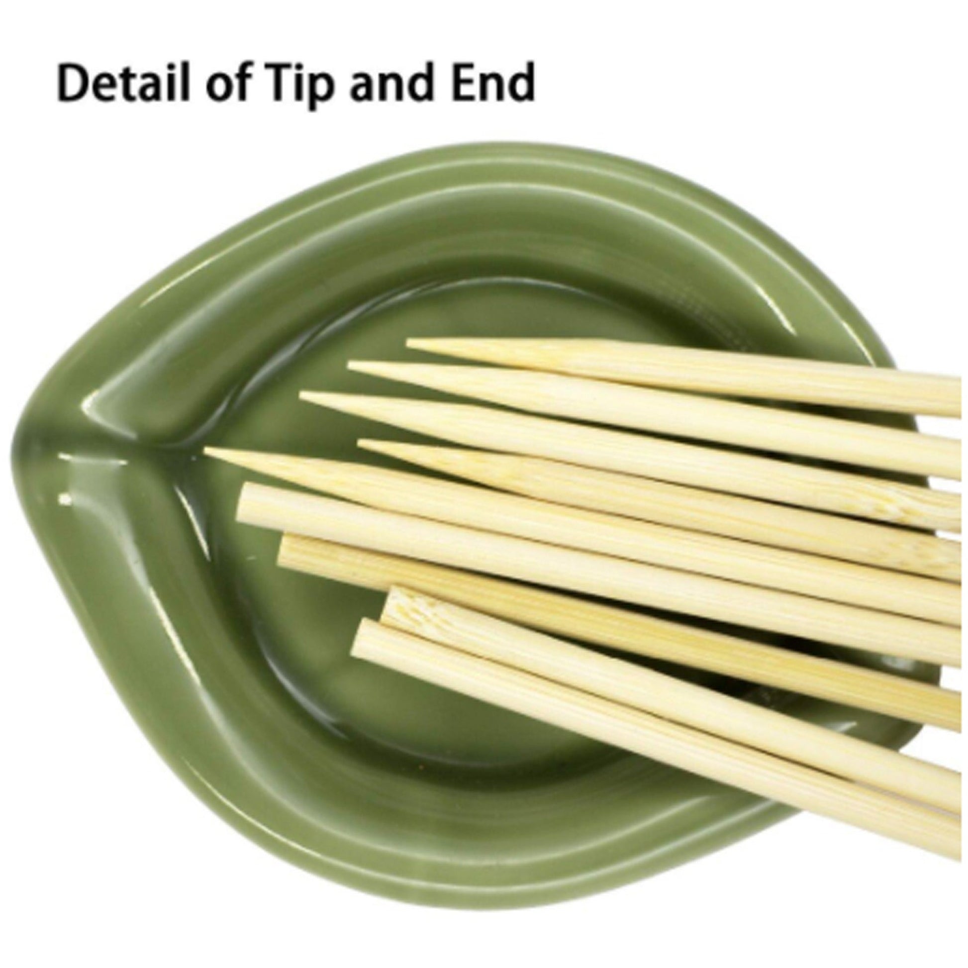 High-quality natural bamboo skewers displayed up close, highlighting texture.