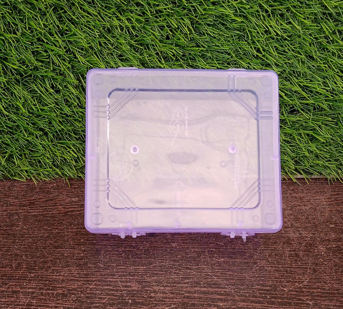 Top-down view of the compact storage box, ready for your organizing needs.