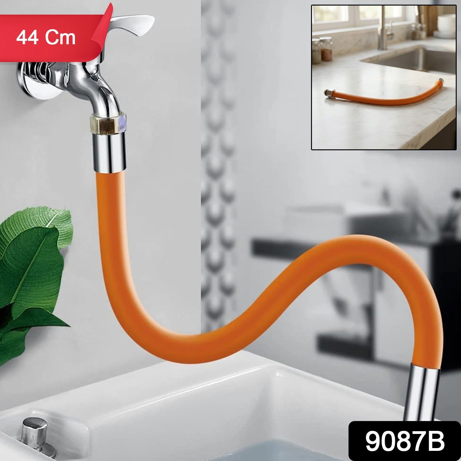 Silicone faucet extension hose for plumbing needs