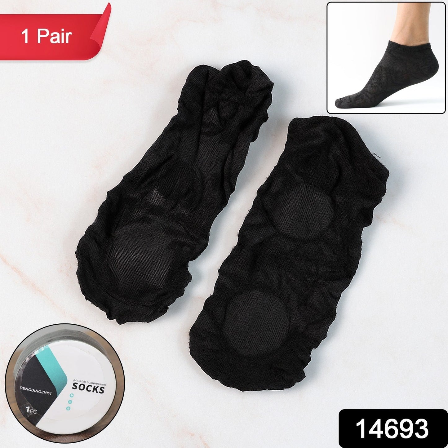 No-show liner socks with anti-slip heel grip providing secure fit