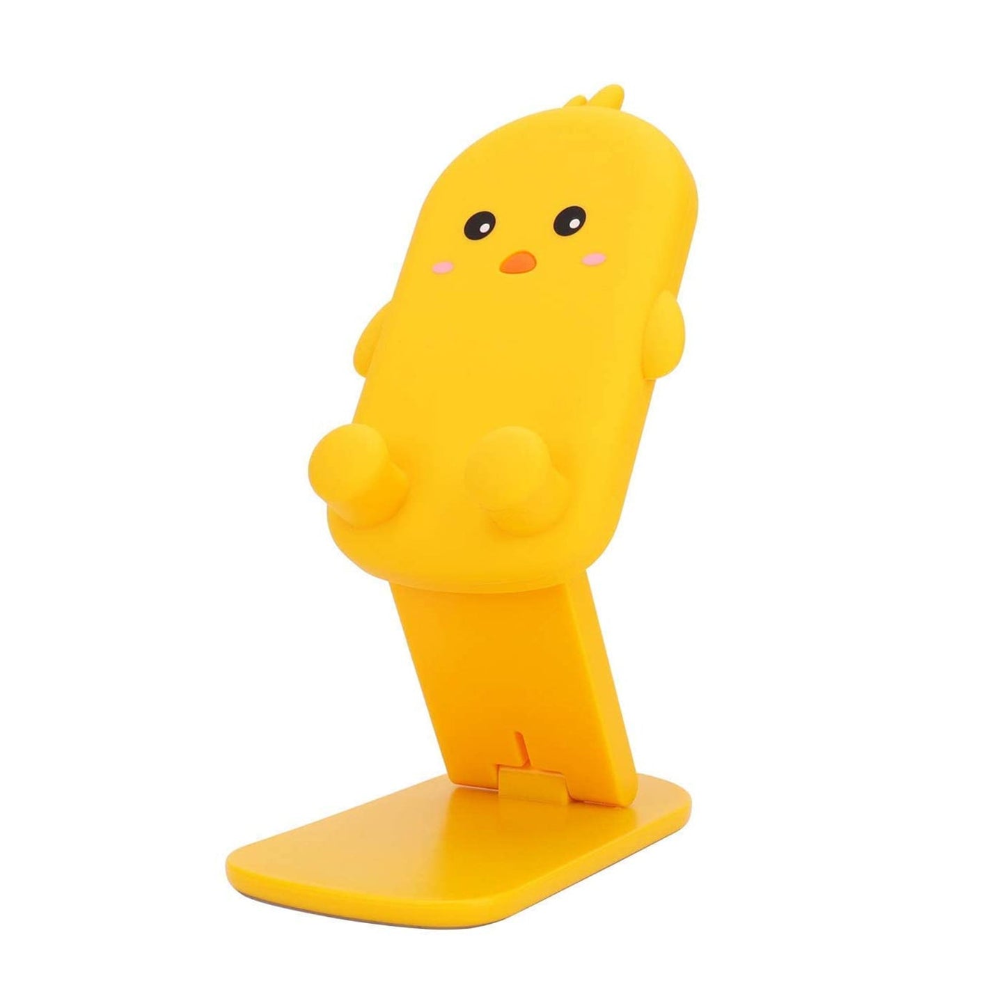 Foldable mobile stand with a playful cartoon design, perfect for phones and tablets.