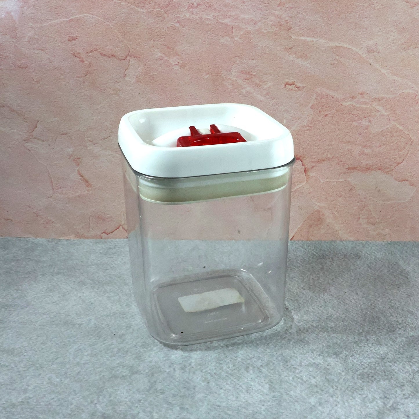 Clear airtight food container perfect for storing cereals and snacks