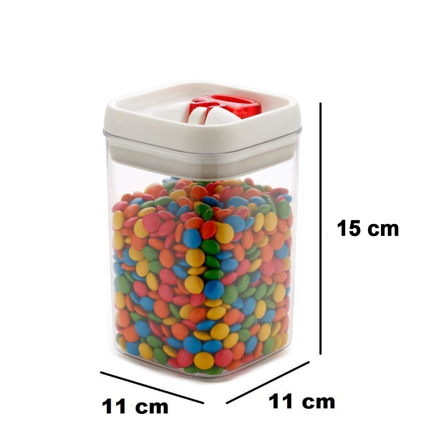Lock and seal 1100ml kitchen container showing size and usability