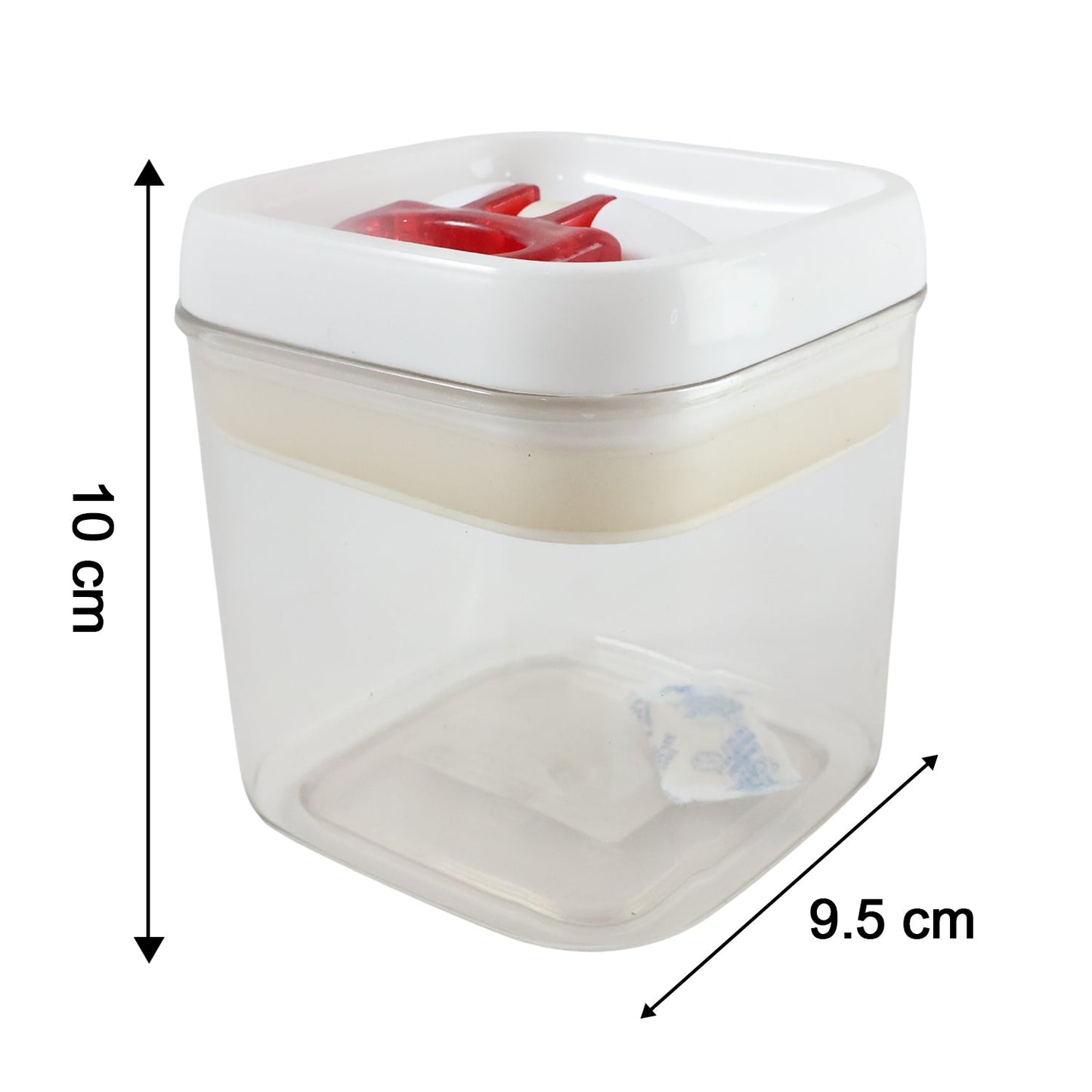 Lockable red lid food storage container for daily use
