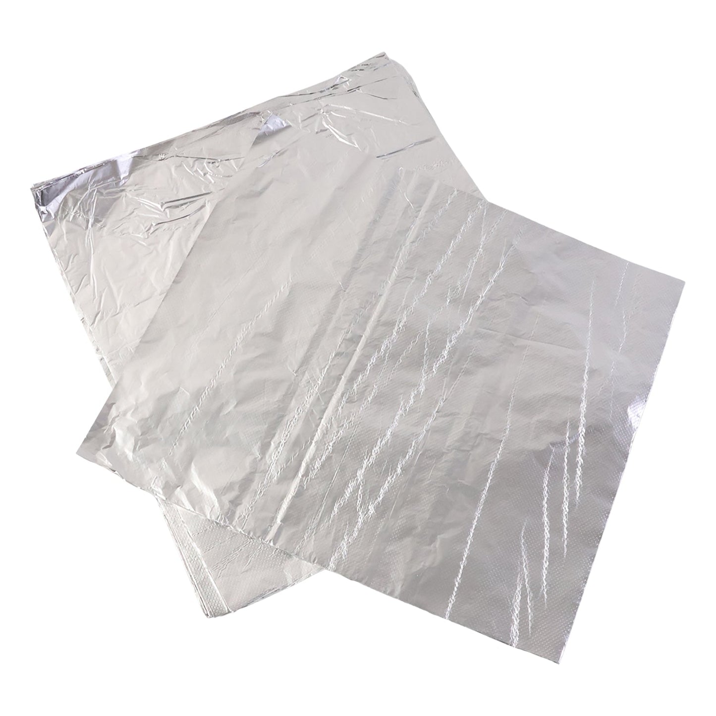Pre-cut aluminium foil food wraps ready for kitchen and takeout