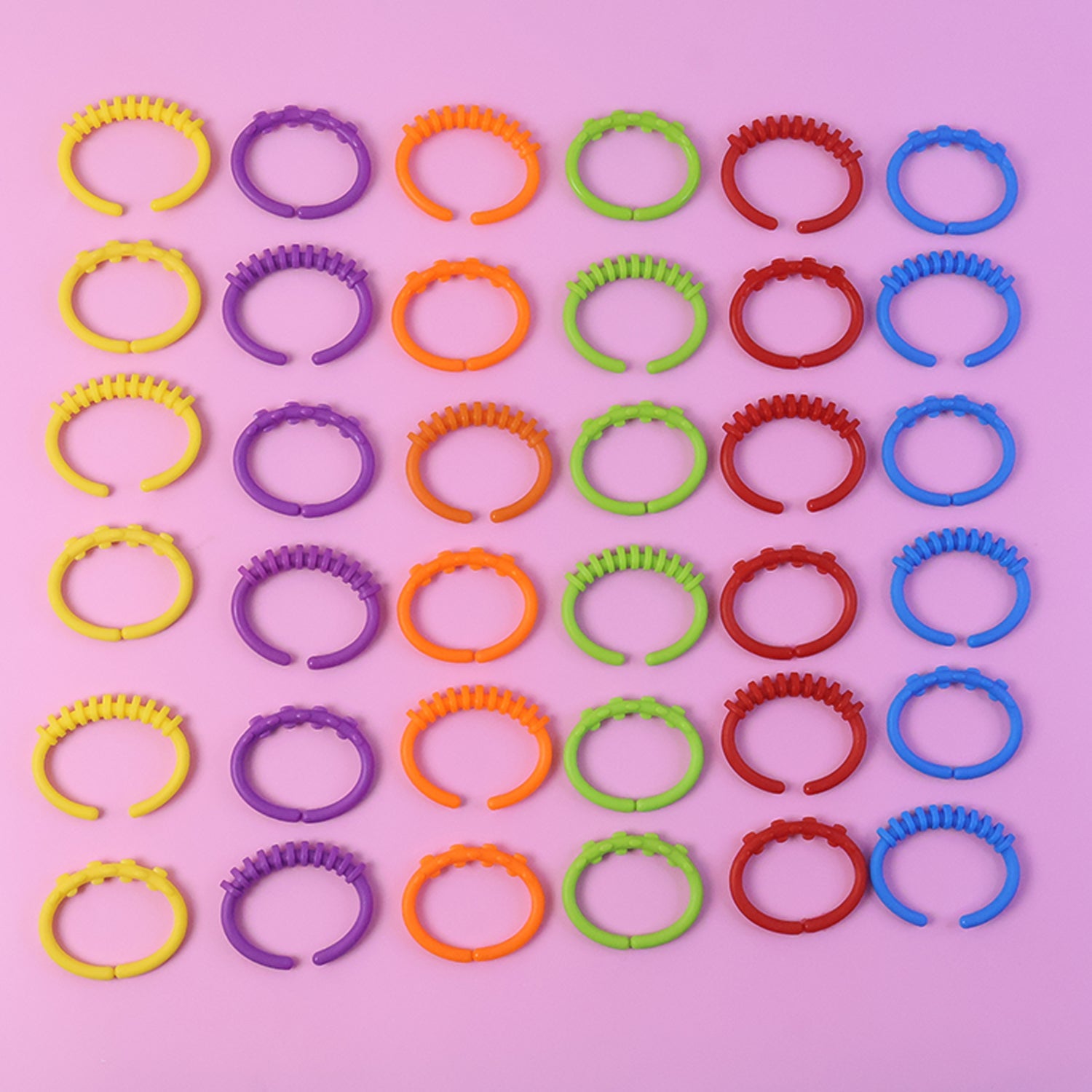 Bright colorful learning links for infants and toddlers