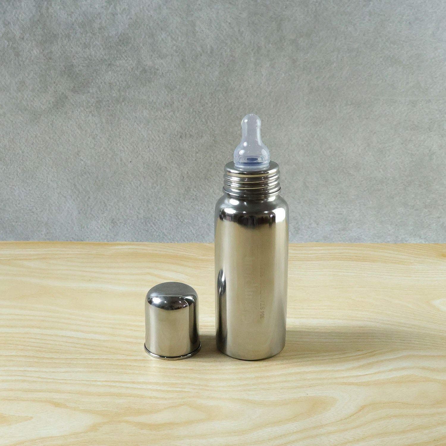 Reusable infant milk feeding container stainless steel bottle