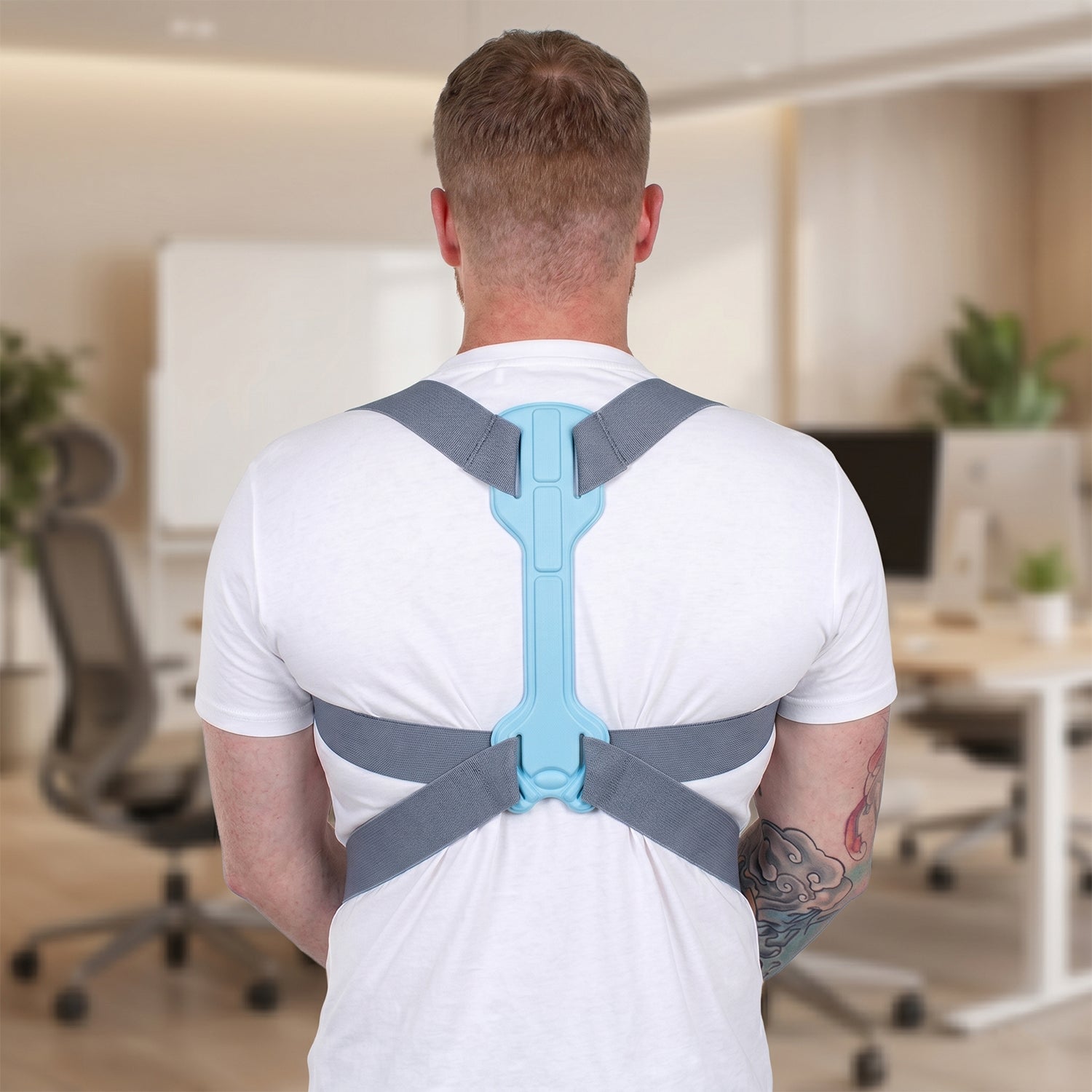 Daily posture correction strap for upper back support