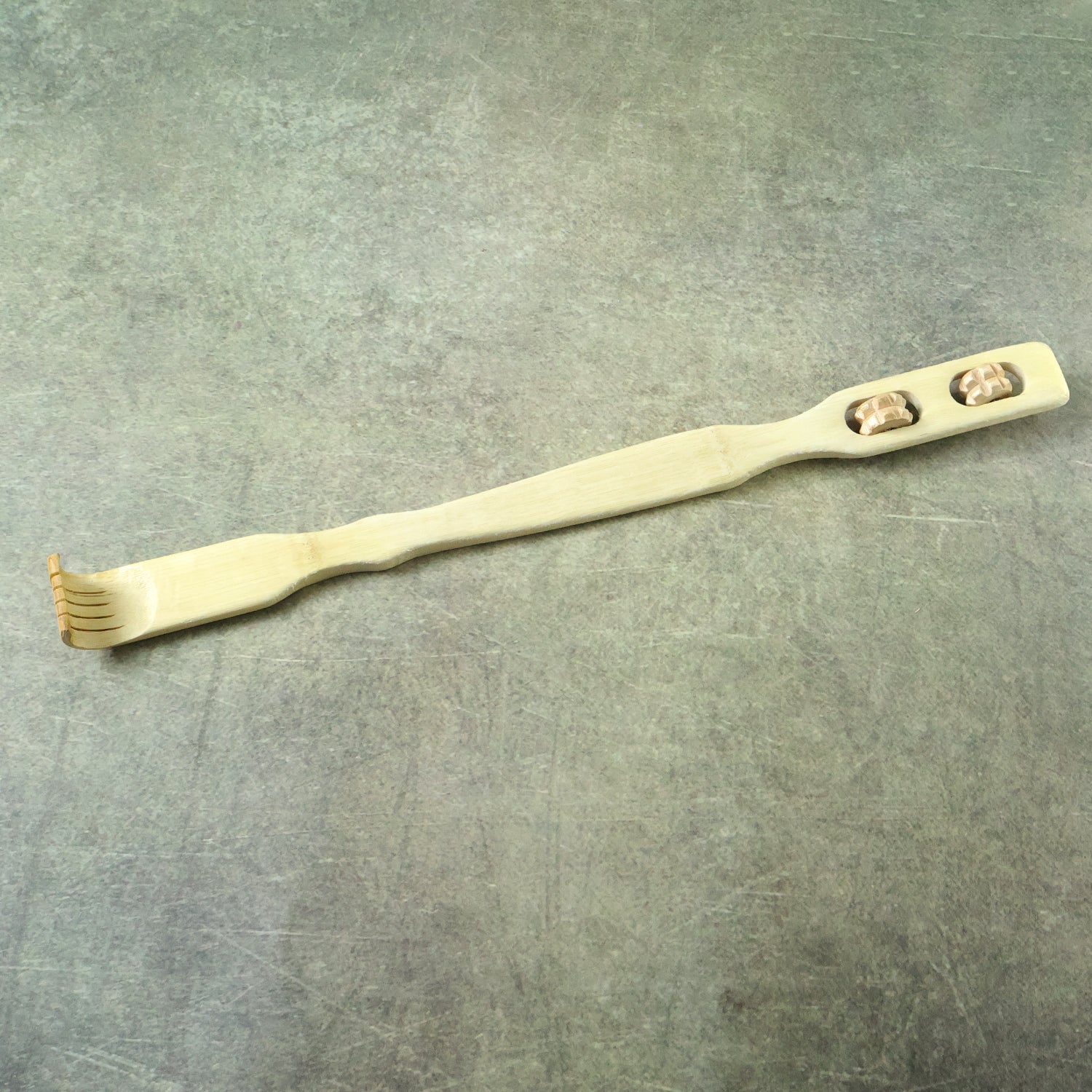 Acupressure wooden massage stick for relaxation