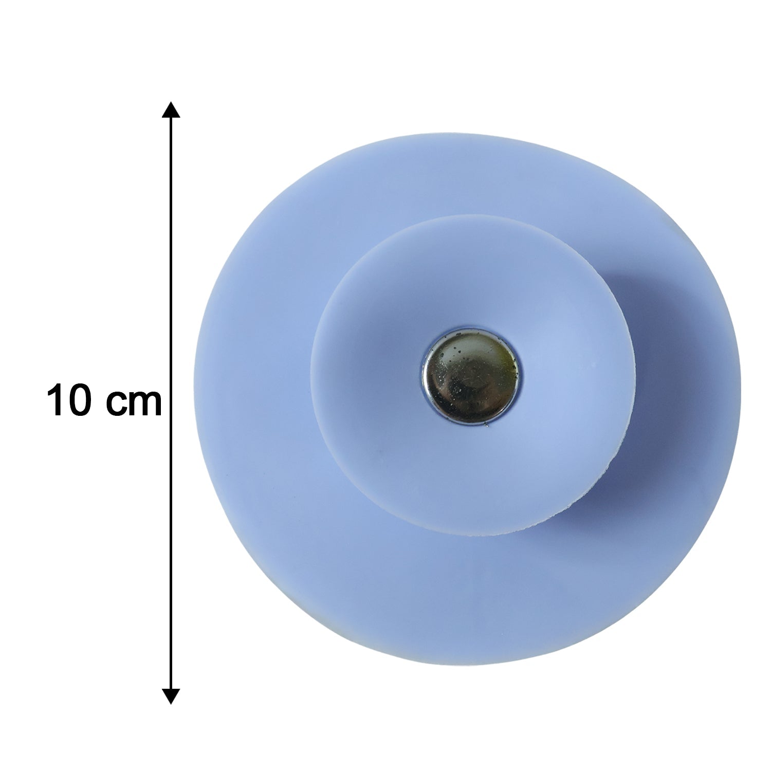 Durable silicone sink plug with suction cup for easy installation