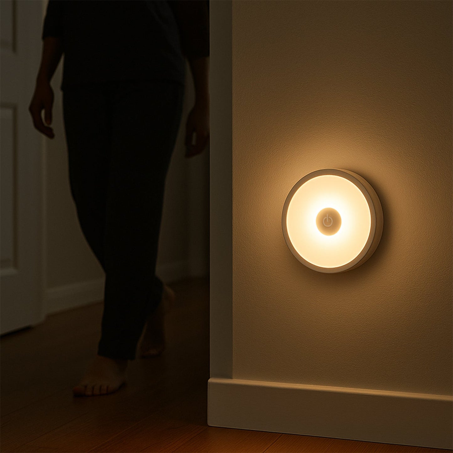 Eye-friendly soft LED light for comfortable nighttime visibility