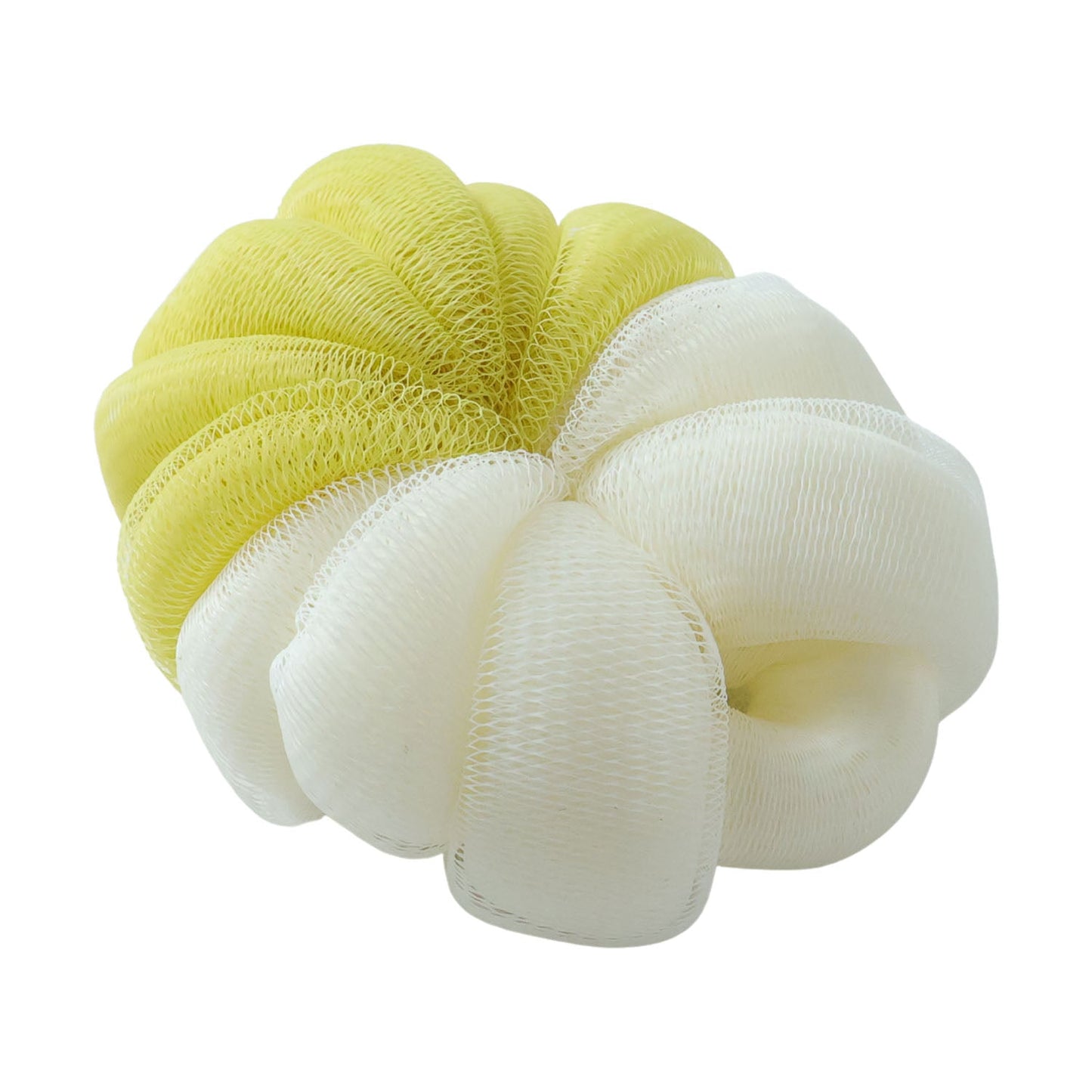 Lightweight bath scrubber in soft mesh for easy grip