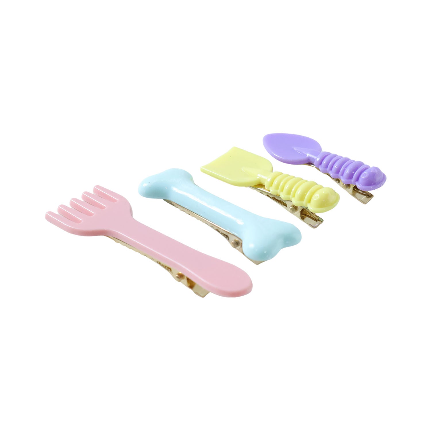 Decorative cartoon food hair accessories set for girls