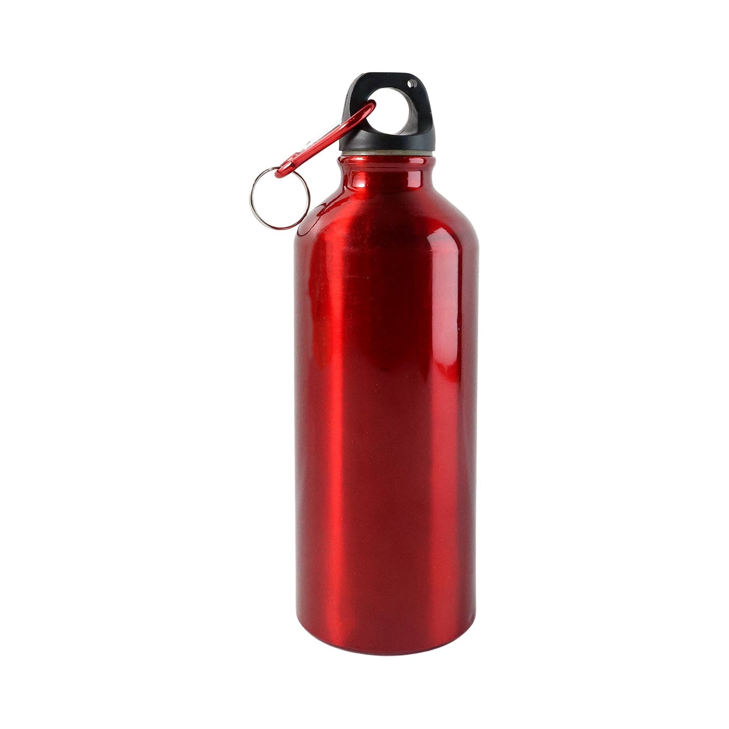 Sport water bottle featuring leak-proof screw cap and easy carry ring
