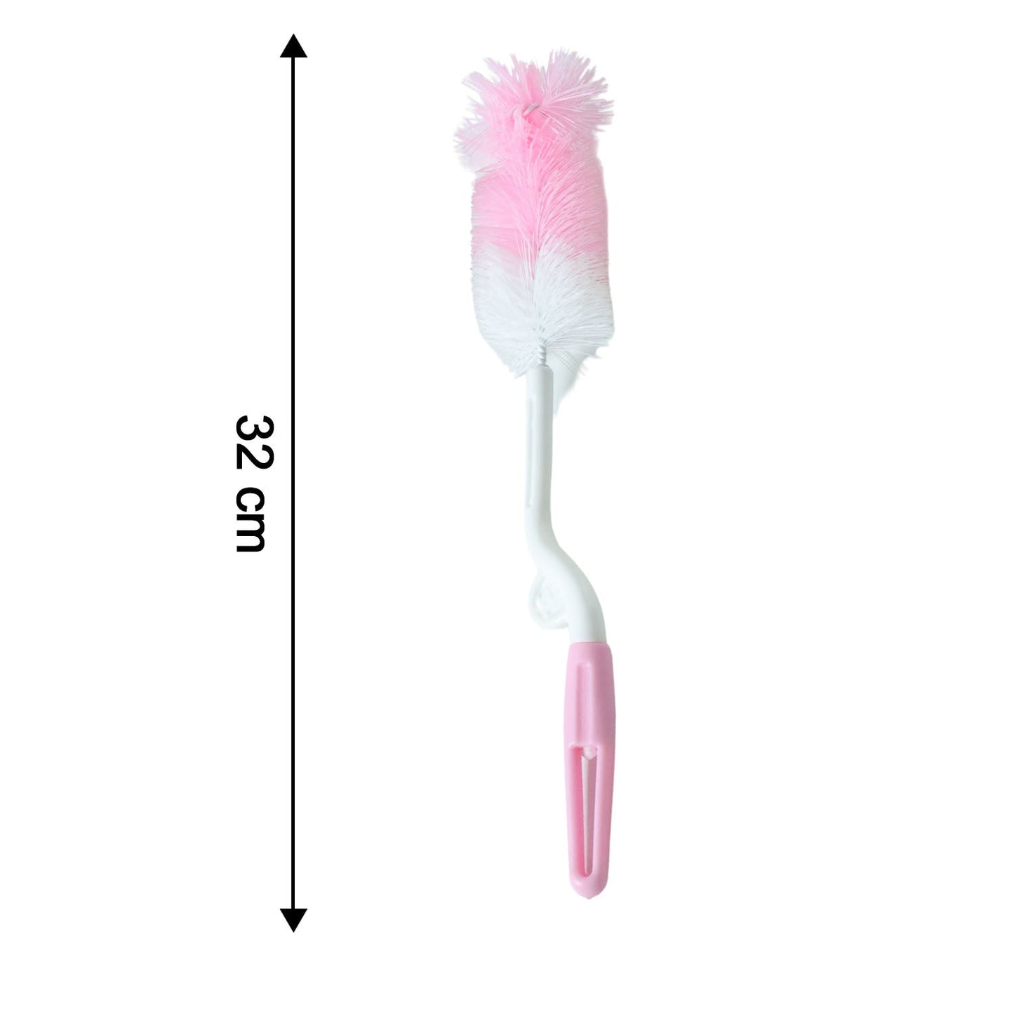 Size reference image showing length of bottle cleaning brush