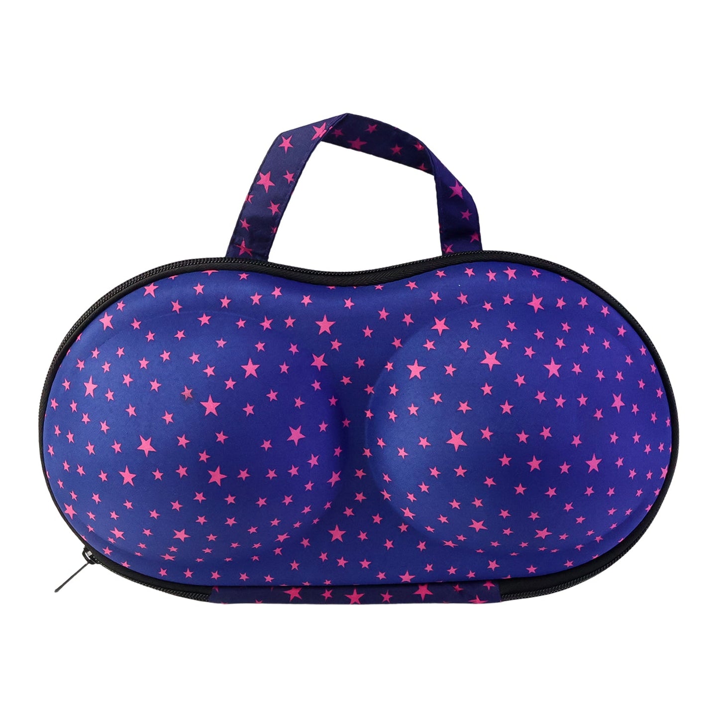 Bra storage case with multiple pockets for lingerie accessories