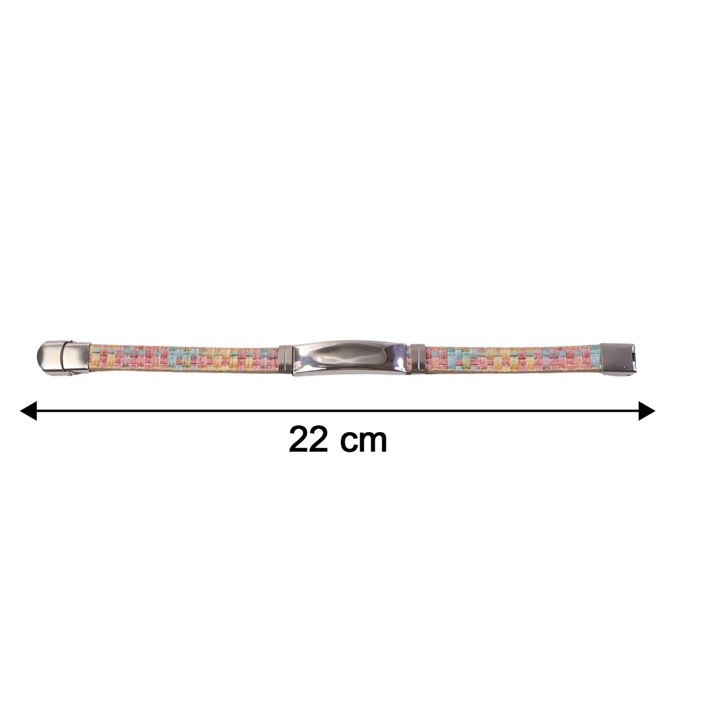 Stylish multicolor wrist jewellery with woven details