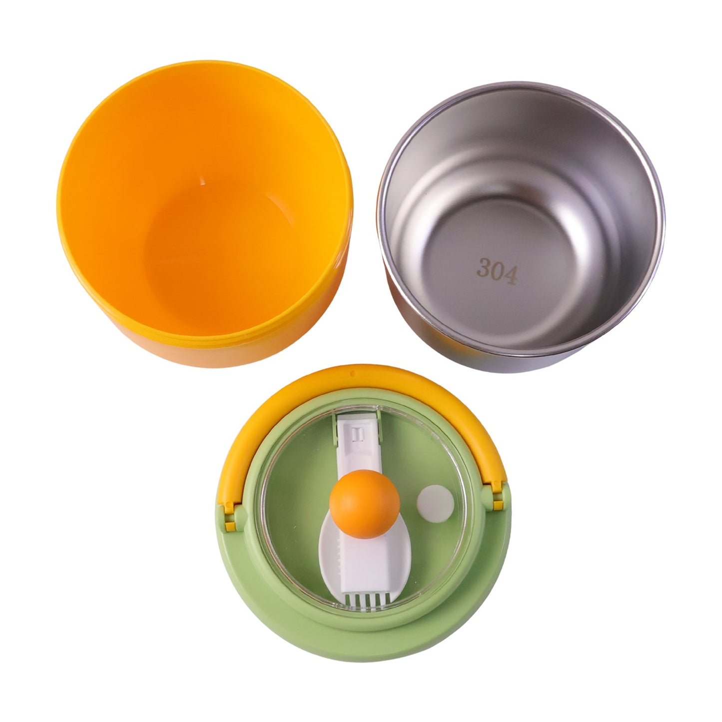 600ml portable stainless steel lunch container with secure lid