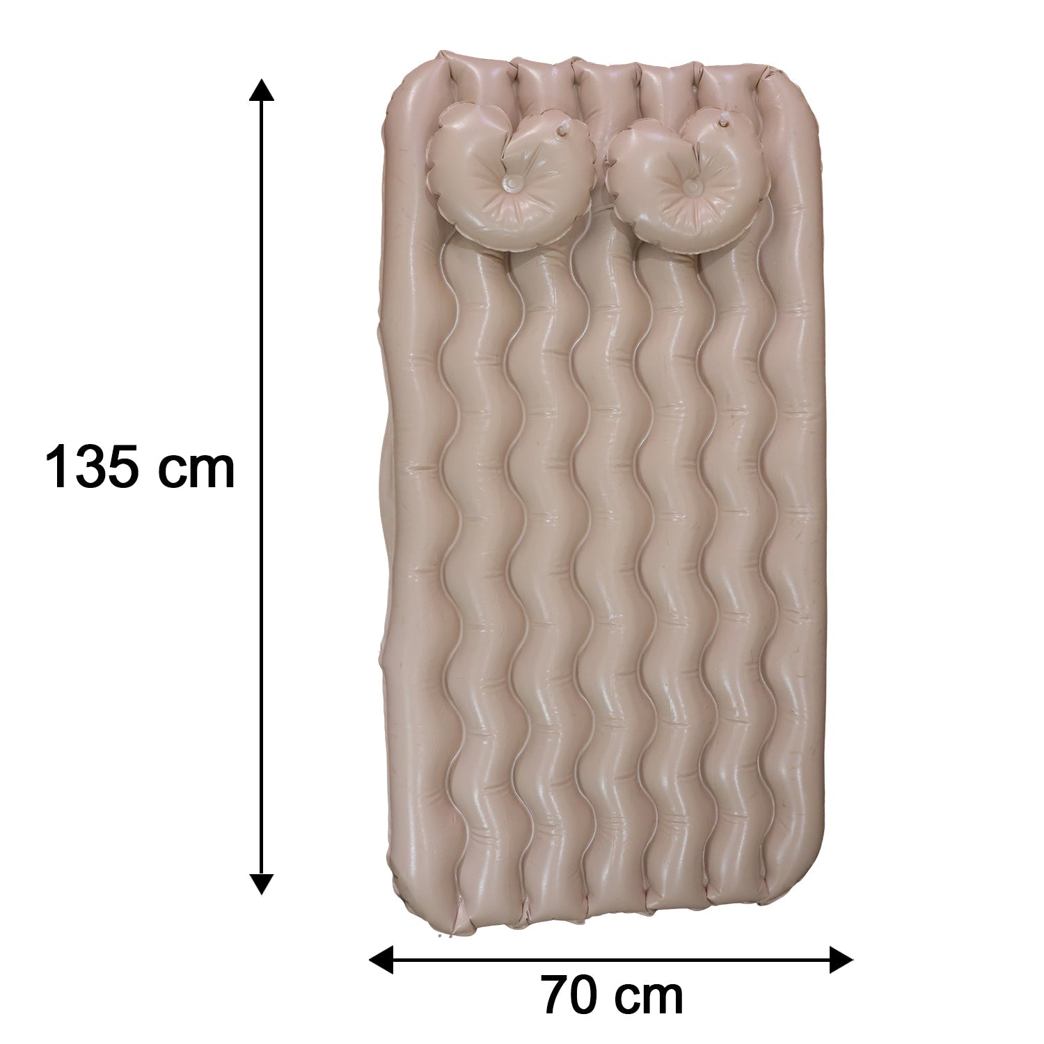 Car air mattress size chart with dimensions