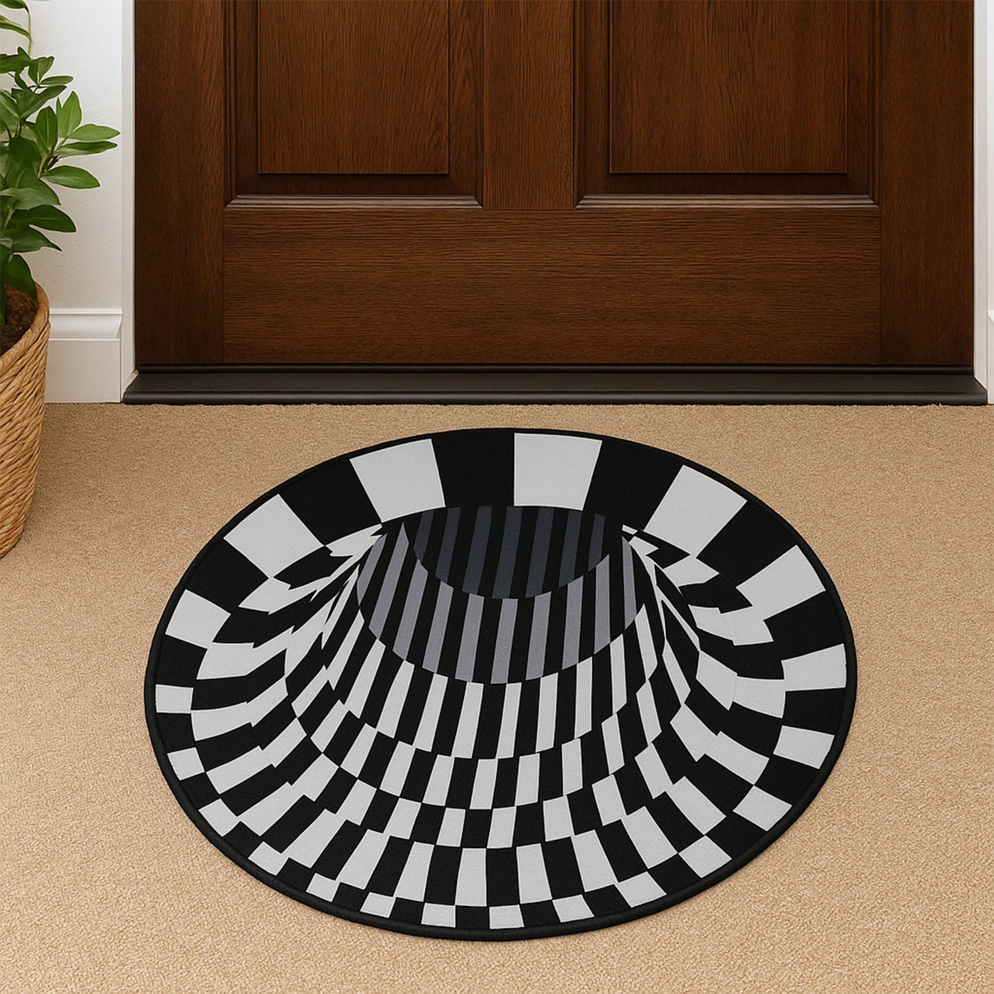 Clean and maintain 3D optical illusion floor rug effortlessly