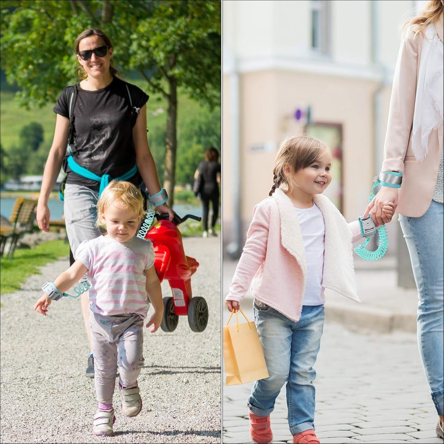 Child anti-lost strap in outdoor setting