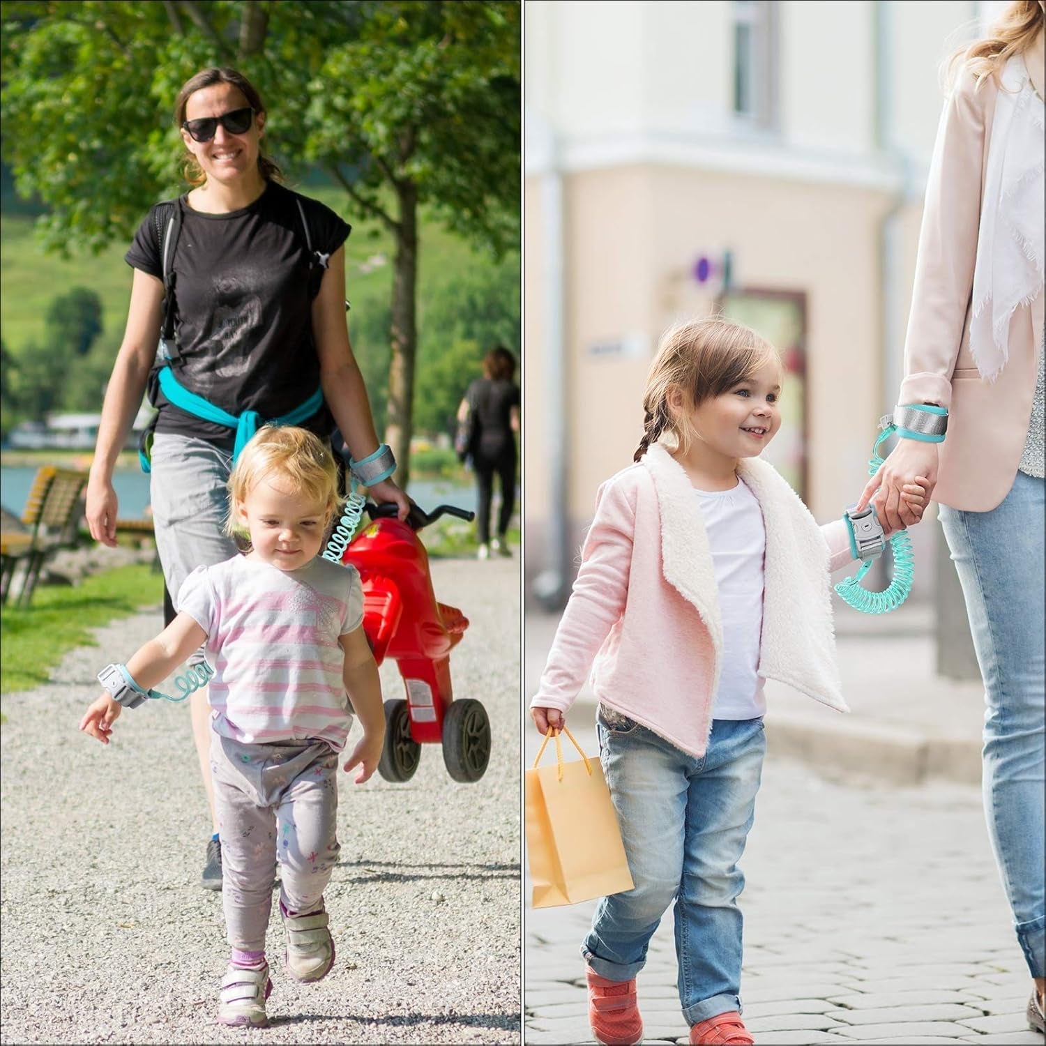Child anti-lost strap in outdoor setting