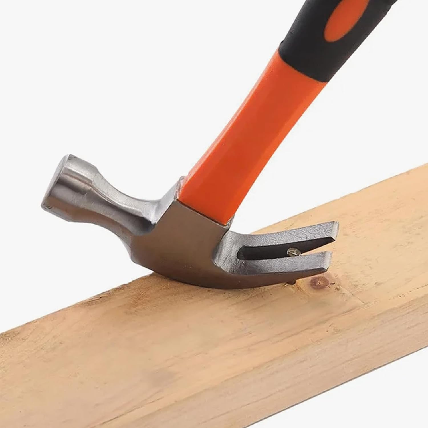 Steel claw hammer tool for woodworking and household repairs