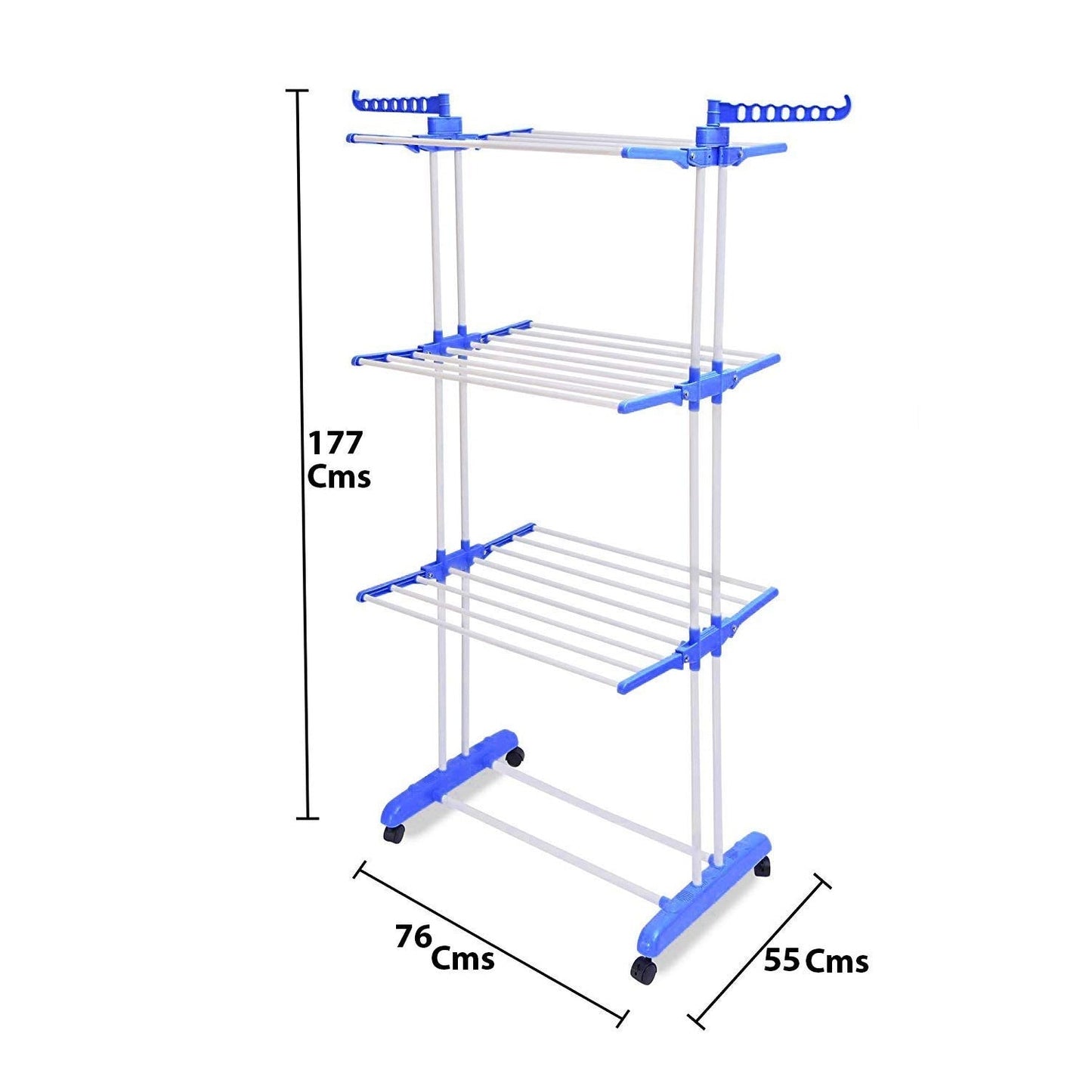 Multi-layer laundry drying stand suitable for indoor and outdoor use