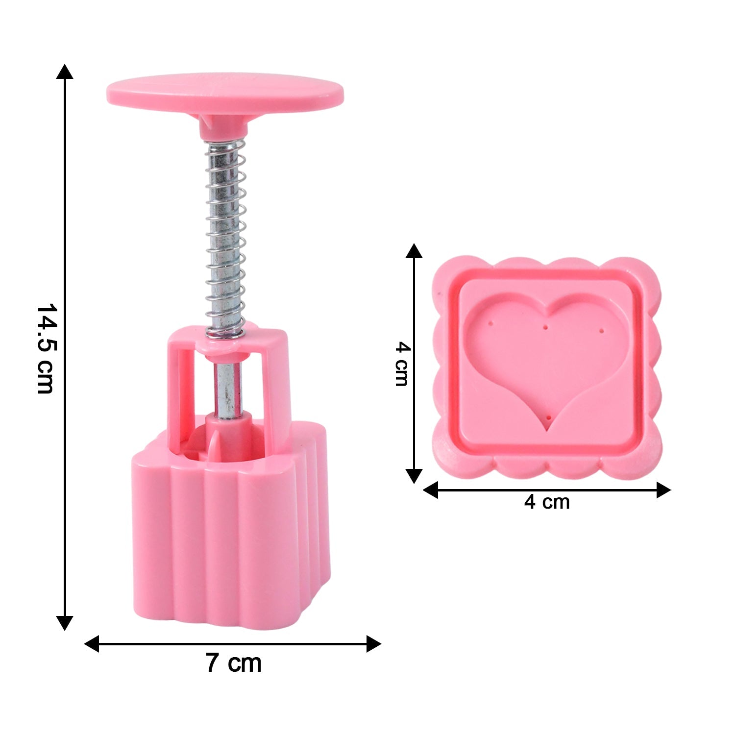 Single floral pattern stamp from cookie biscuit mold set