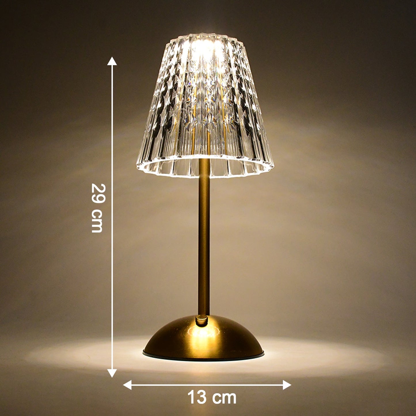 Crystal table lamp perfect for gifting during festivals and special occasions
