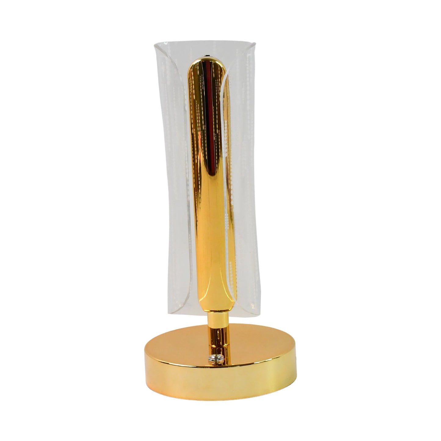 Decorative crystal table lamp with warm LED light perfect for living room
