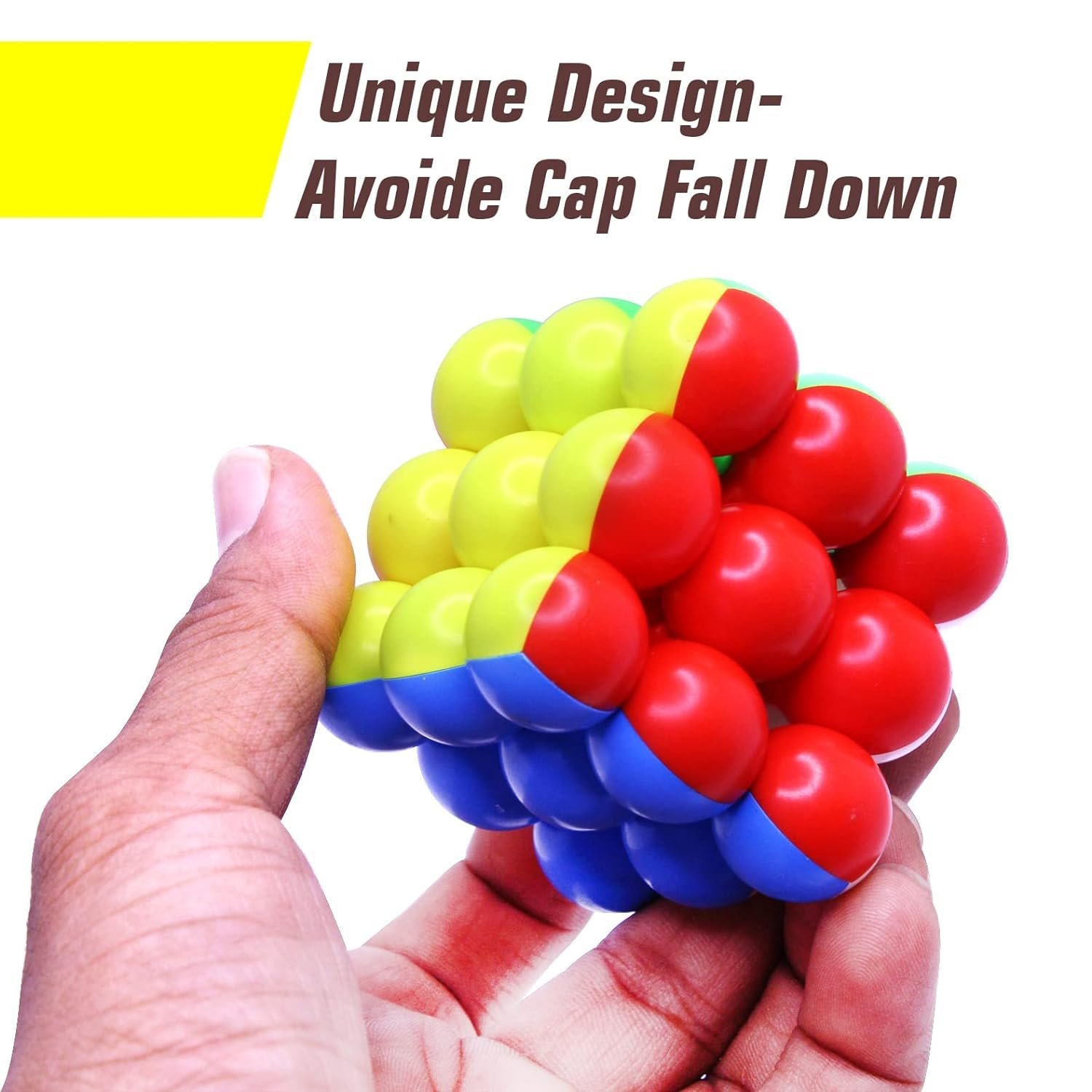 Children playing with the Speed Ball Cube Toy, a colorful puzzle cube for kids