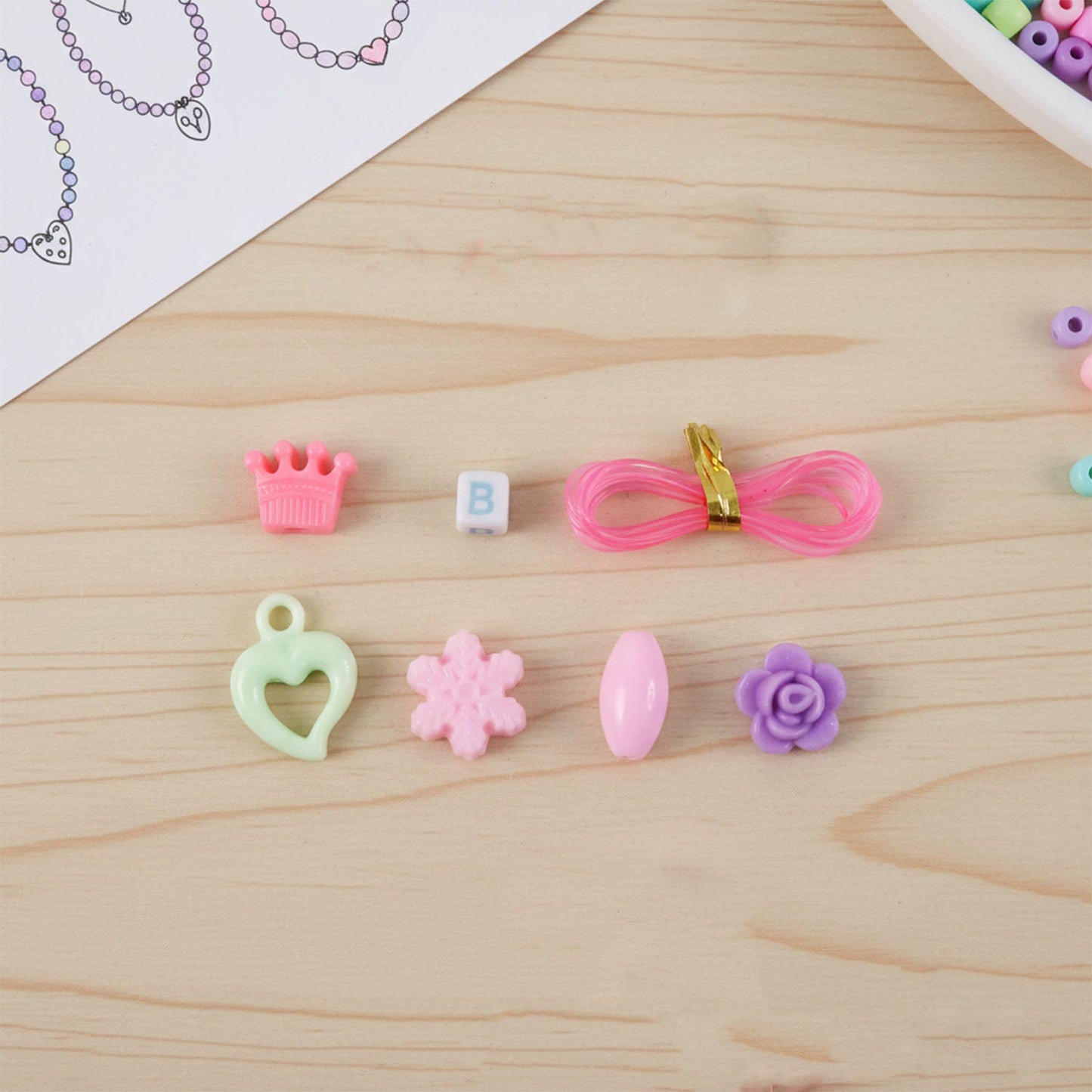Additional view of jewellery making kit accessories and beads