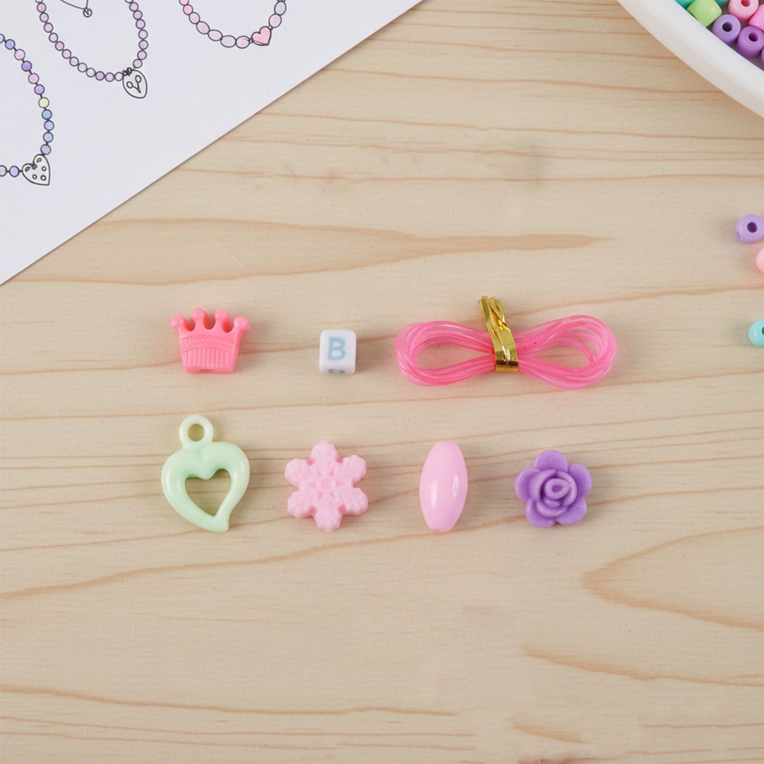 Additional view of jewellery making kit accessories and beads