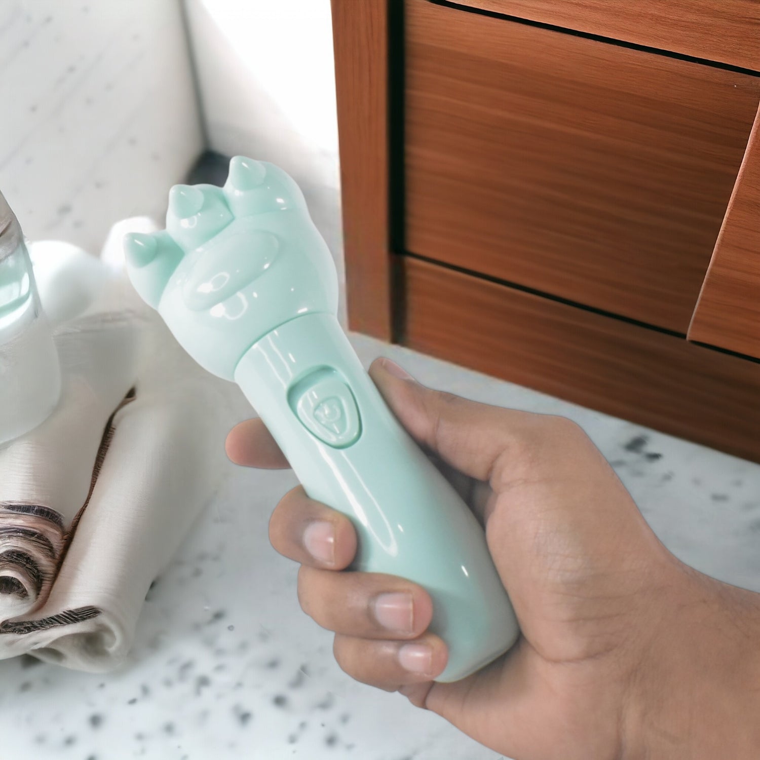 Hand-held head massager scalp tool for stress relief and headache