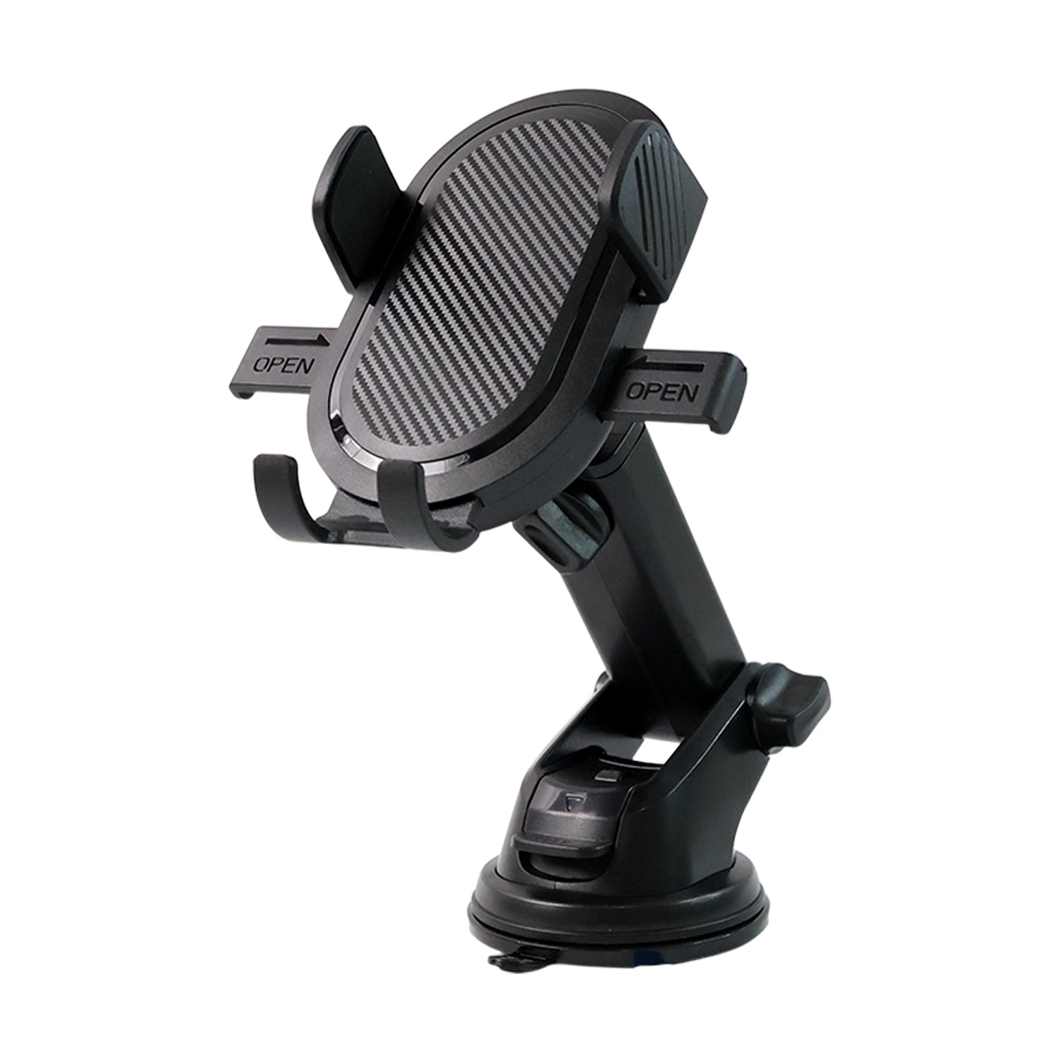 Car mount designed for smartphones with secure suction attachment