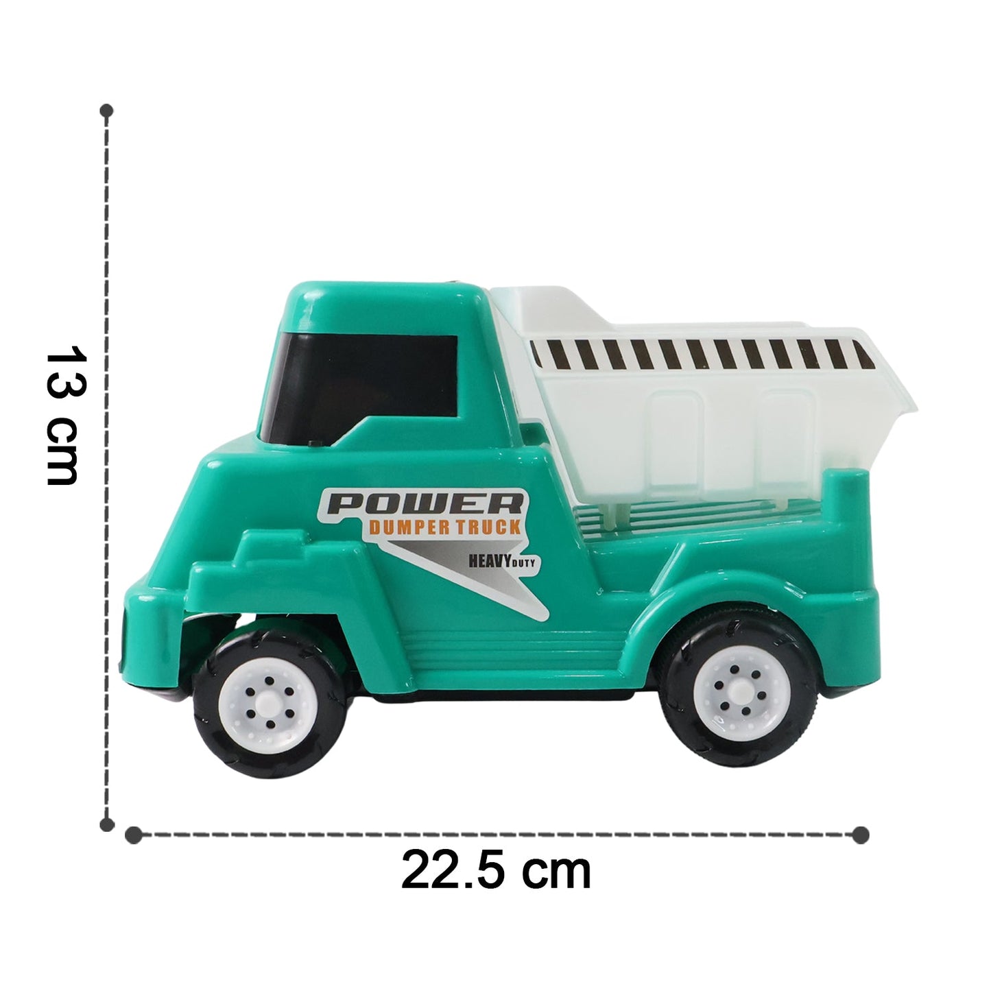 Kids construction vehicle toy with smooth rolling wheels