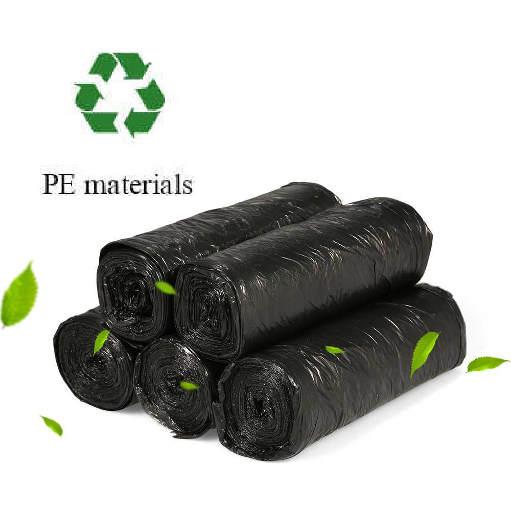 Large black garbage bags, 30 x 50 inch, perfect for heavy-duty trash.