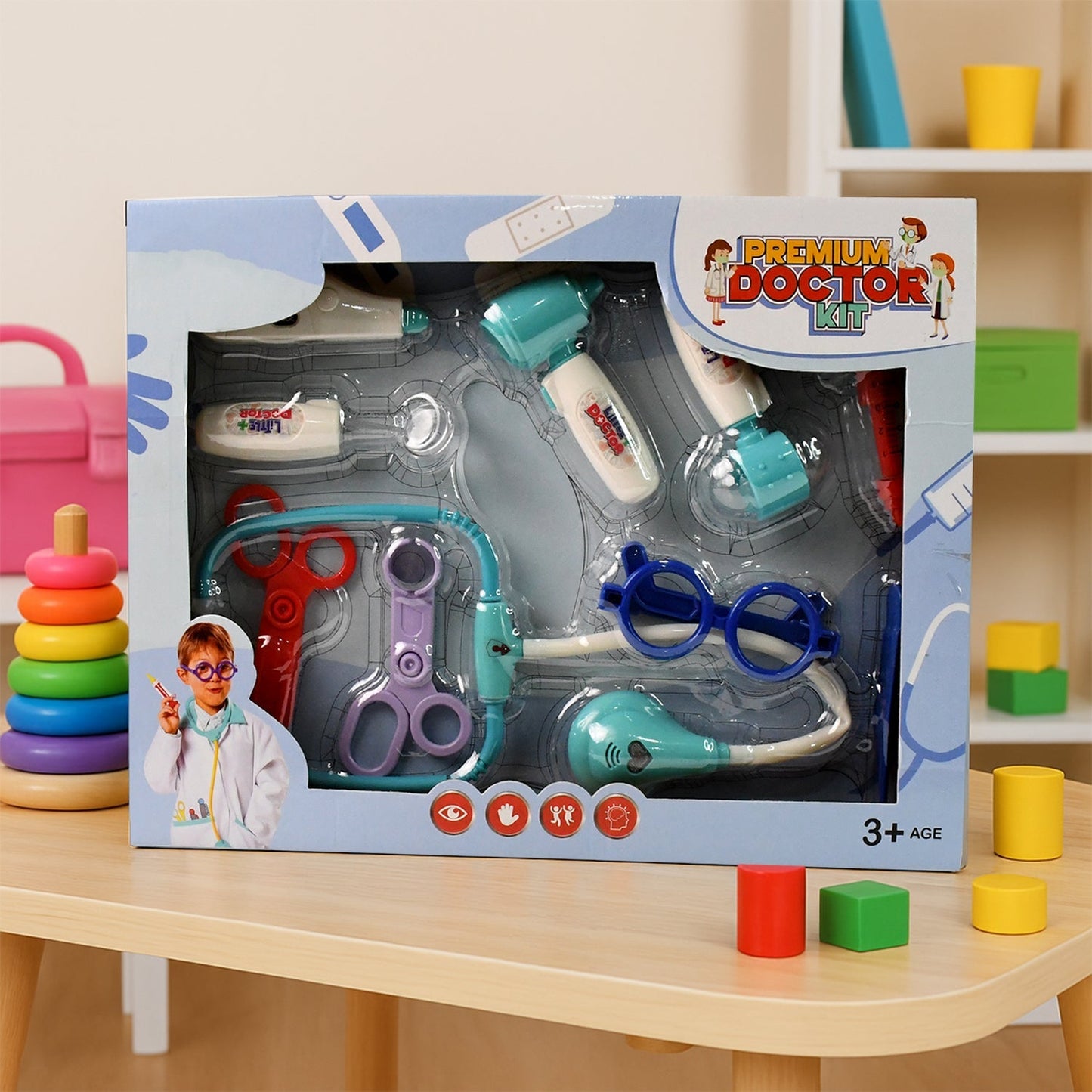 Aditi Doctor Kit Toy Set featuring stethoscope and medical tools