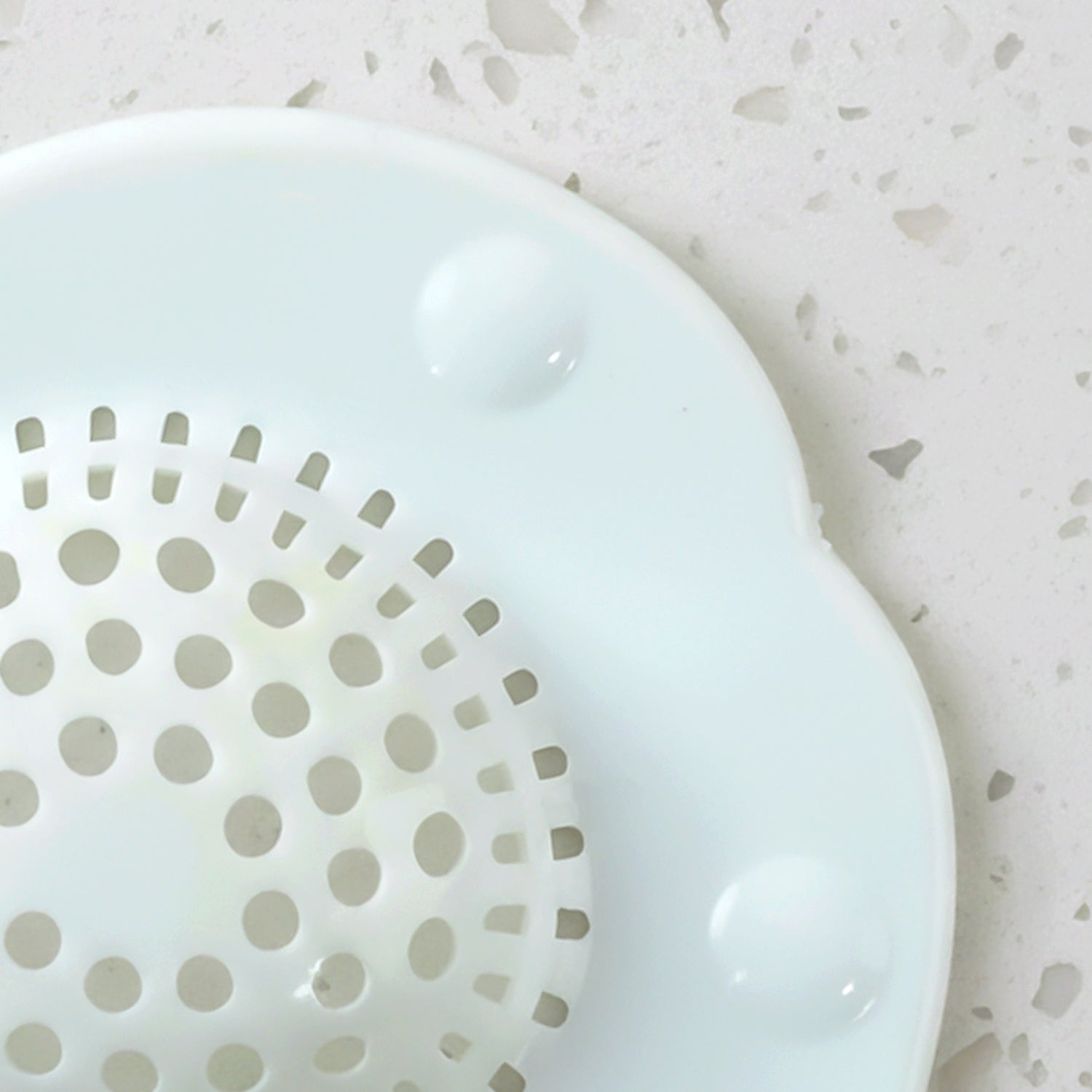 Reusable silicone drain strainer in sink