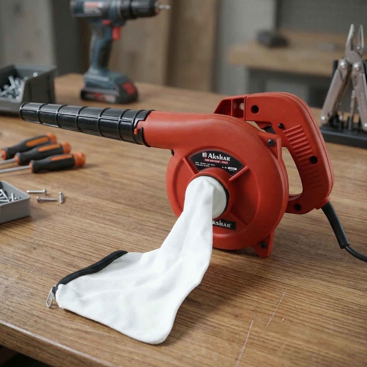 Handheld dust blower tool for quick cleaning