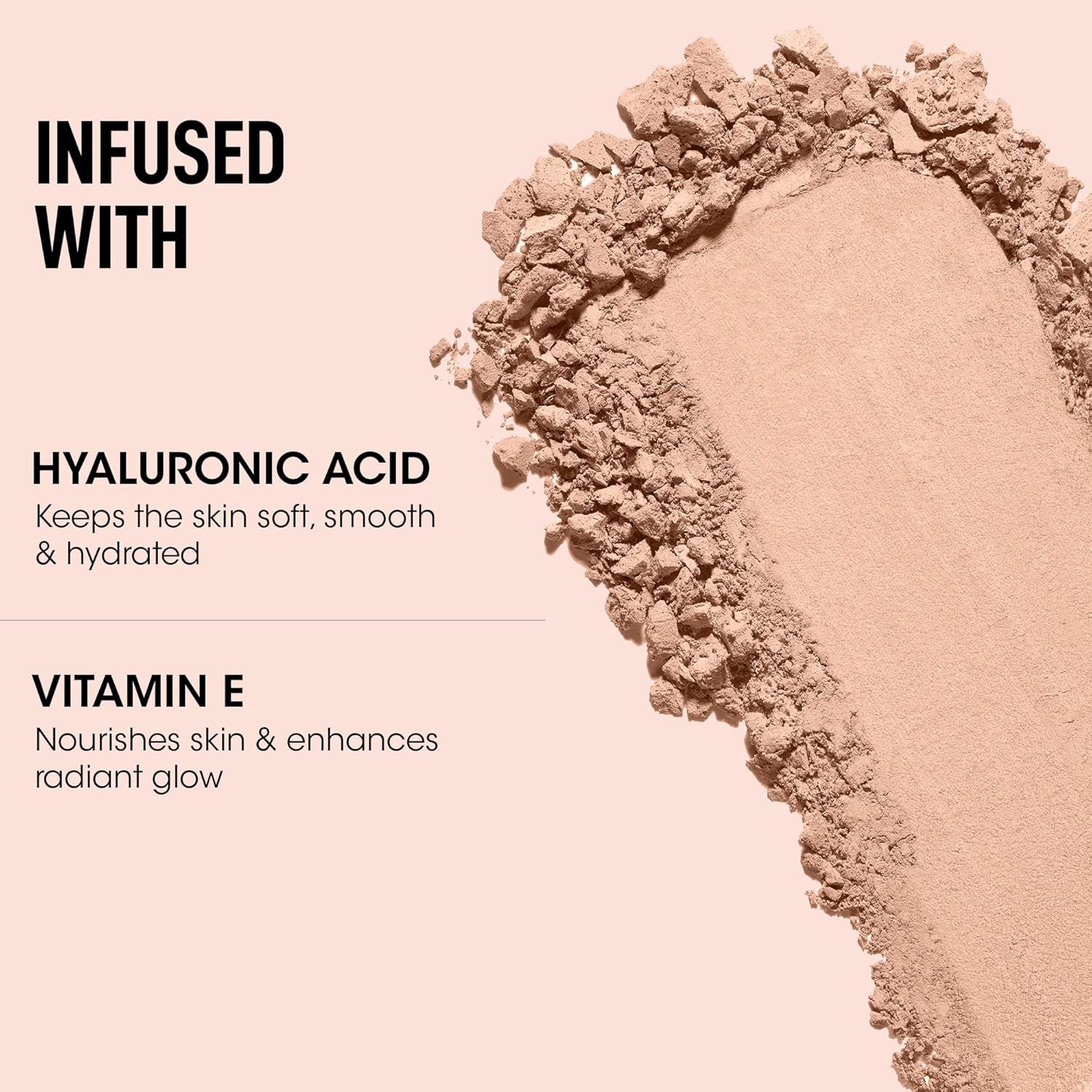 Close-up view of Flawless Touch Compact Powder surface showcasing smooth texture