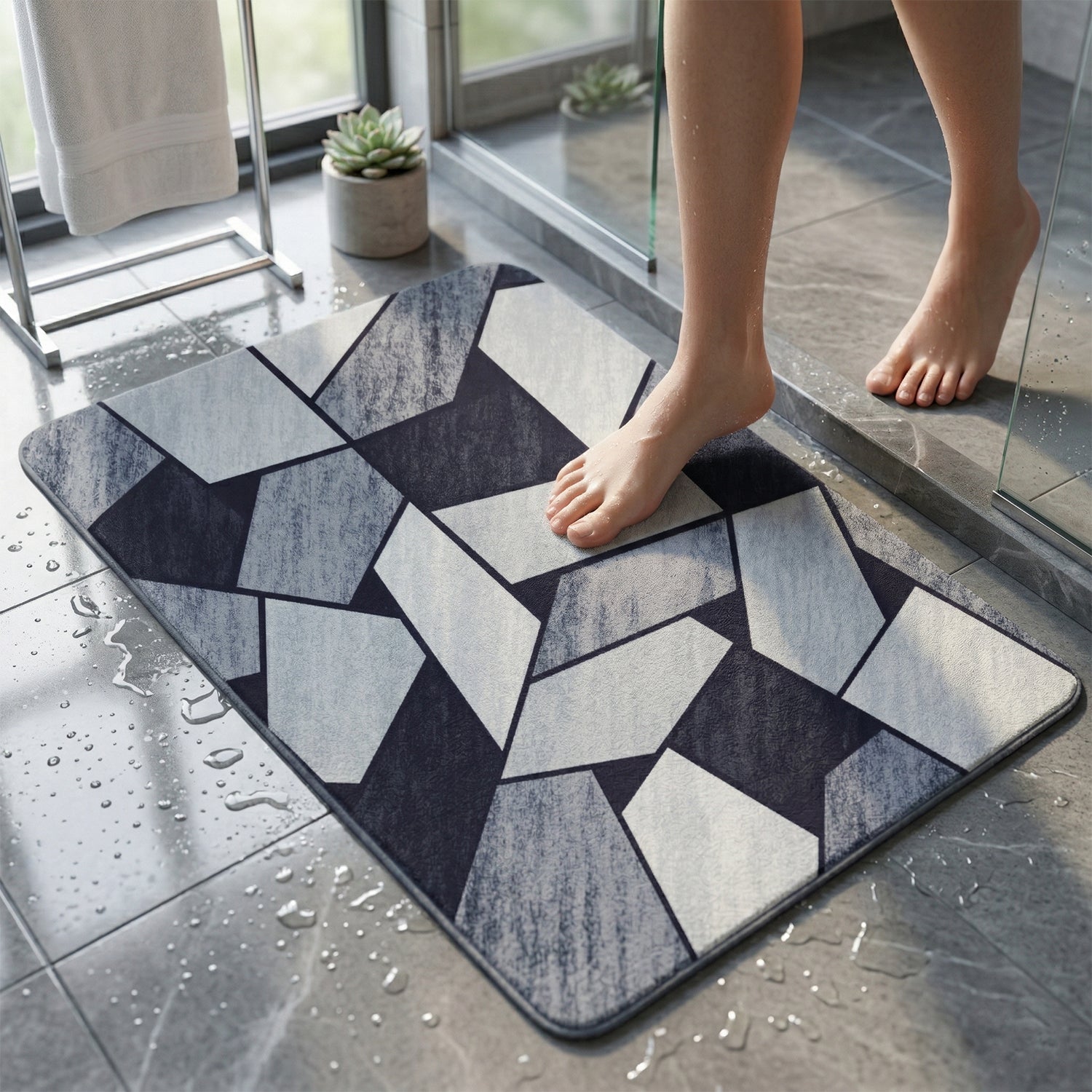 Anti-slip door mat for home entrance decor
