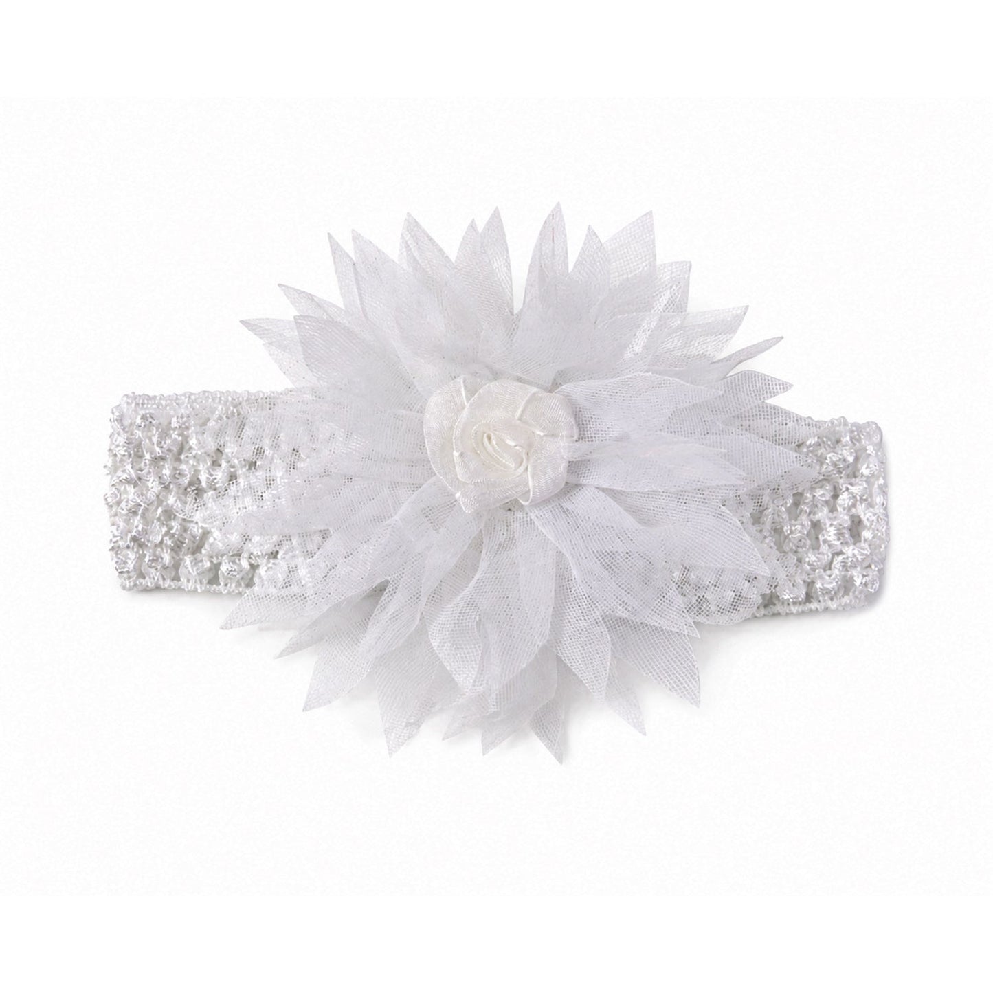 Lightweight floral headband suitable for newborns and toddlers