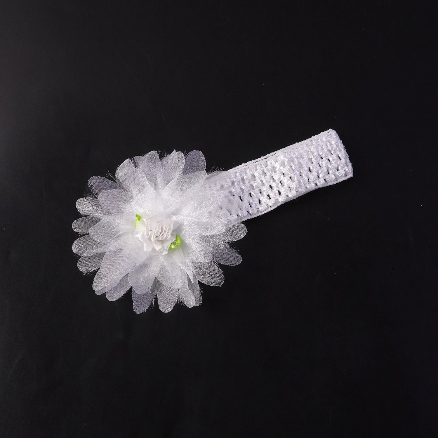 Adorable baby headband with floral bow, perfect for everyday and special occasions