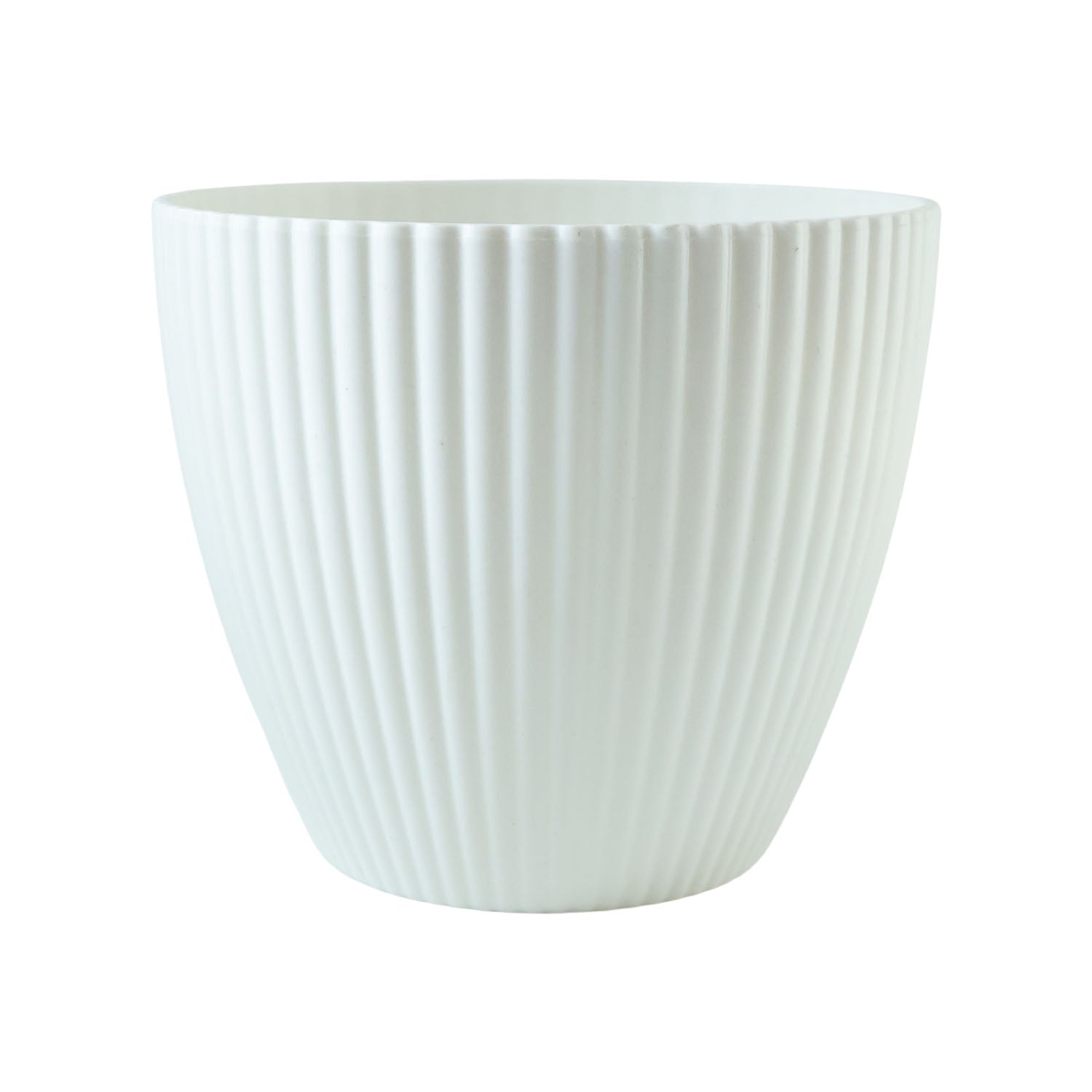 Stylish white planter perfect for decorative indoor plants