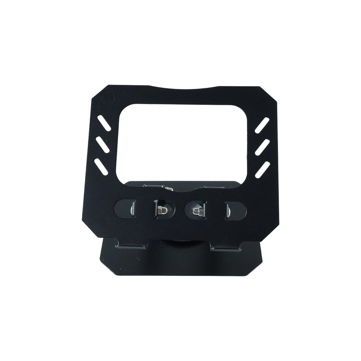 Foldable adjustable metal stand with sturdy construction